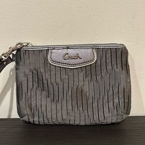 Coach Ashley Gathered Satin Wristlet